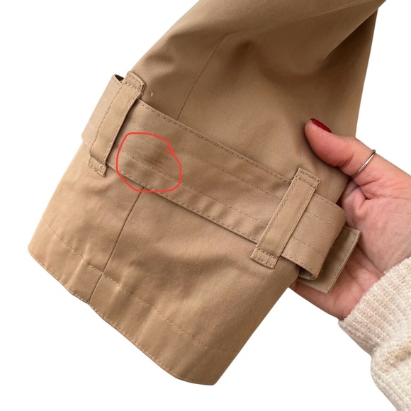 MICHAEL Michael Kors classic khaki rain trench coat water resistant S - Picture 9 of 16